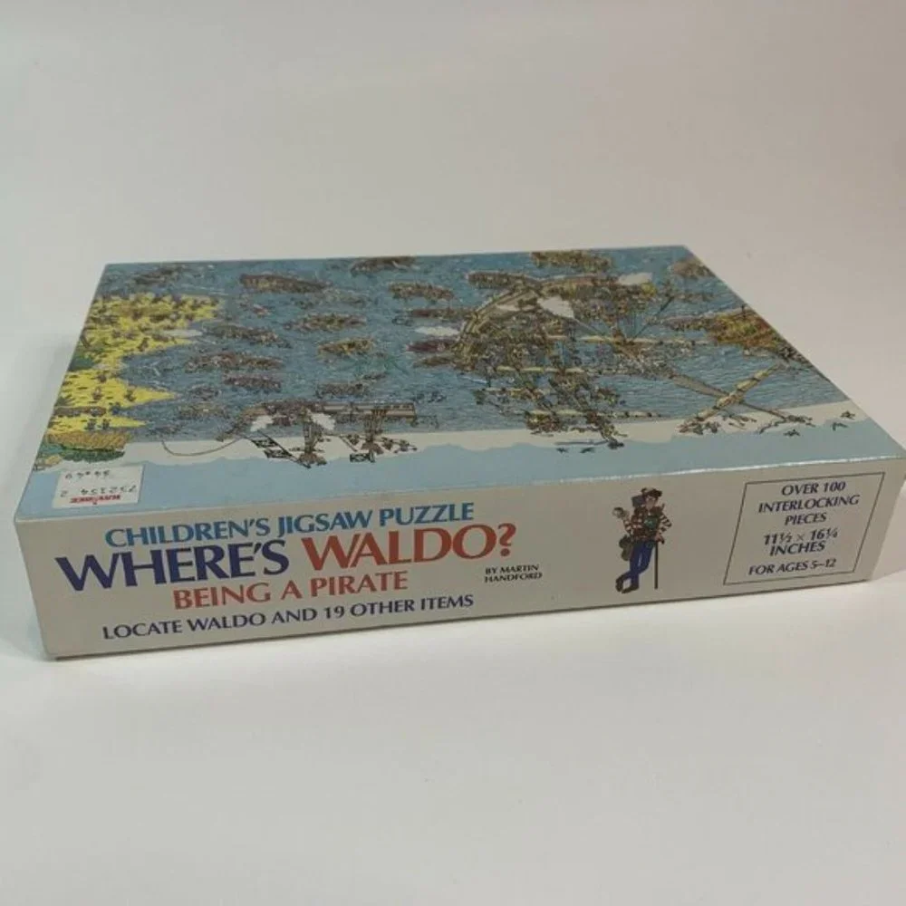 Vintage Jigsaw Puzzle Where’s Waldo‎ Pirate RARE